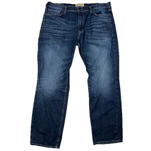 Silver Jeans Authentic The Athletic Men's 40x30 Stretch Whiskered Dark Wash